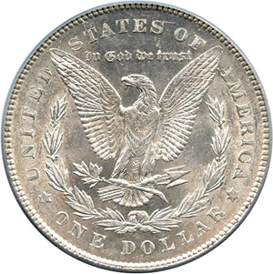 image for: 1878 7TF $1 PCGS AU58 (Reverse of 1878, VAM-115, Trpl Blos)