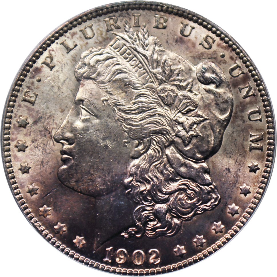 image for: 1902 $1 PCGS MS61 (VAM-4, Doubled Ear)