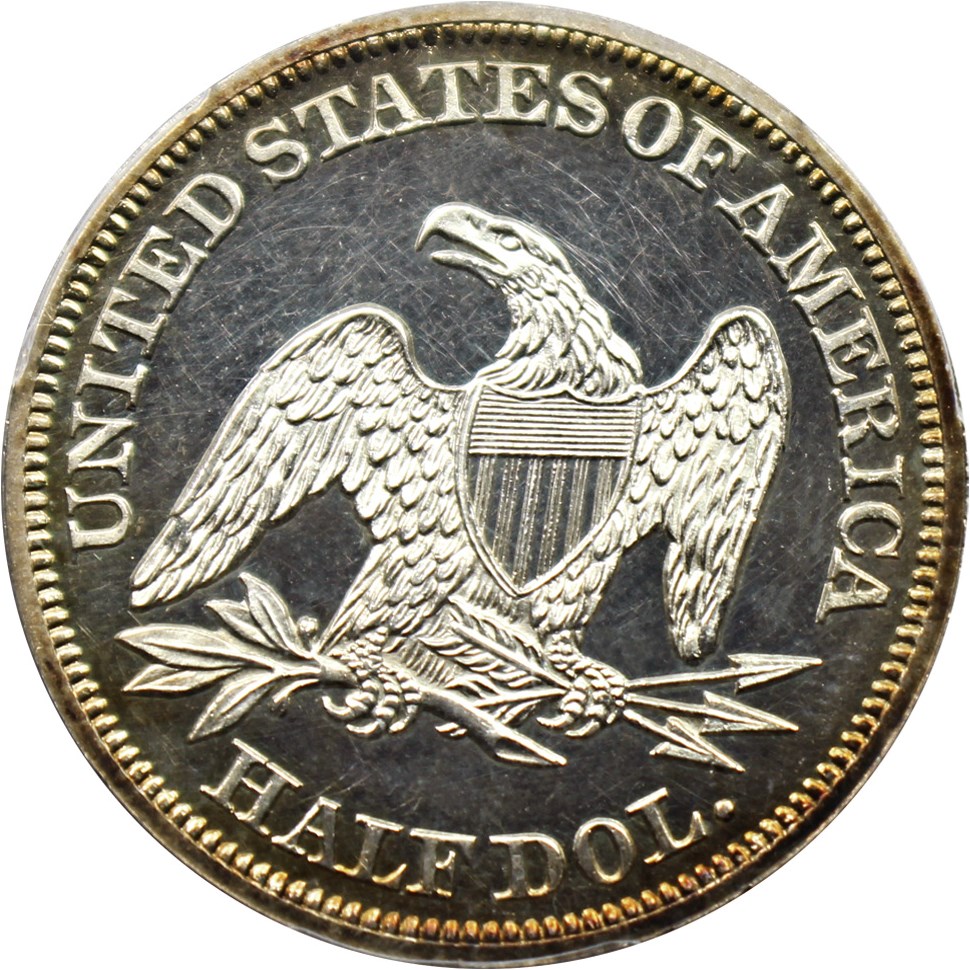 image for: 1859 50c PCGS Proof 62 Cameo