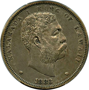 image for: 1883 Hawaii $1 PCGS XF45