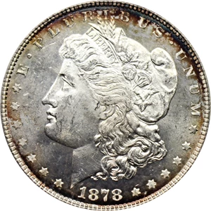image for: 1878 7TF $1 PCGS MS63 PL (Reverse of 1878, VAM-43 Doubled Legs)