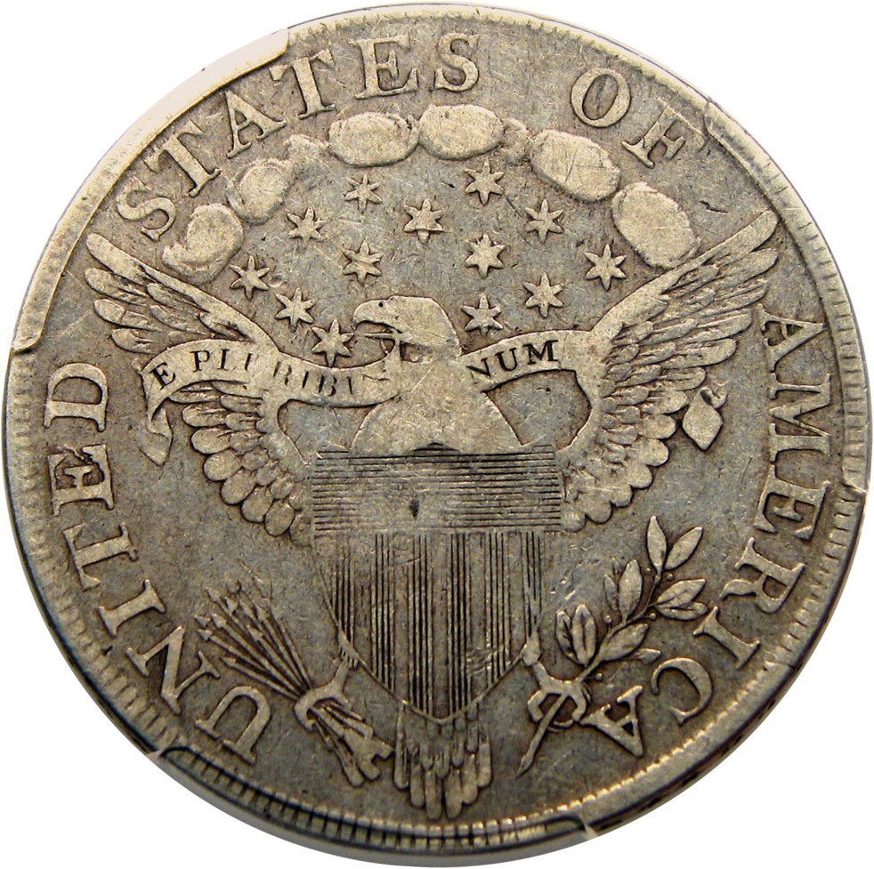 image for: 1798 Large Eagle $1 PCGS/CAC F12 (B-14 BB-122)