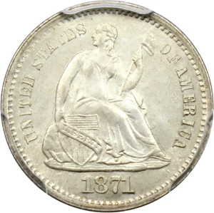 image for: 1871-S H10c PCGS MS66