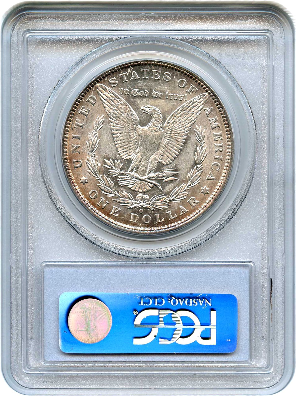 image for: 1881-O $1 PCGS AU58 (VAM-27, Doubled Ear)