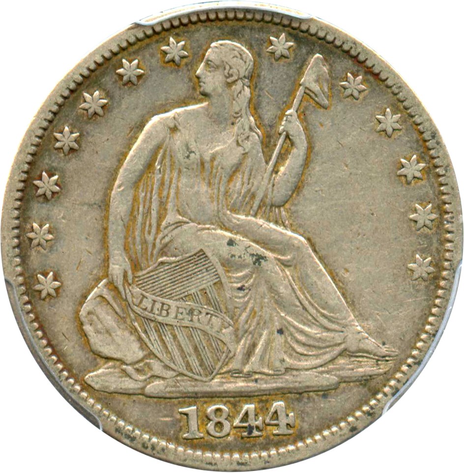 image for: 1844 50c PCGS VF35