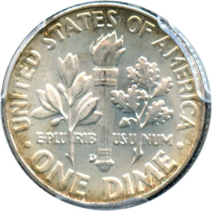 image for: 1960-D 10c PCGS MS66
