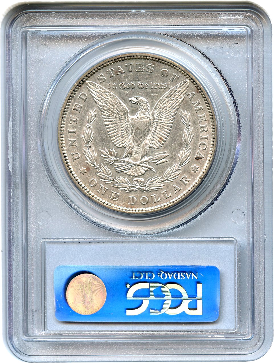 image for: 1884 $1 PCGS AU53 (VAM-5, Doubled Ear)