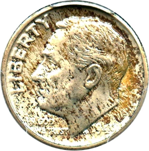 image for: 1949-D 10c PCGS MS66 FB