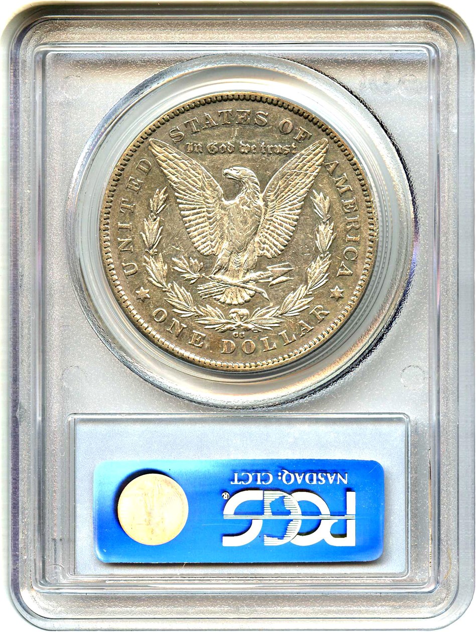 image for: 1878-CC $1 PCGS XF45 (VAM-18, Doubled Leaves)