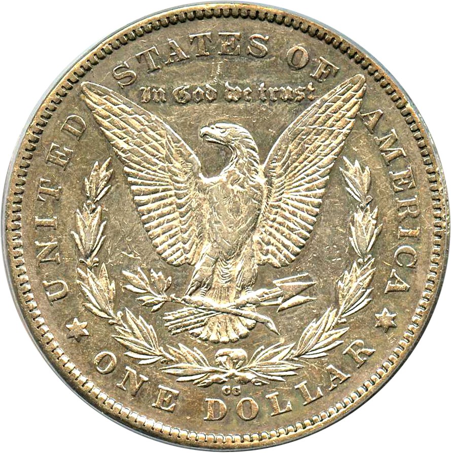 image for: 1878-CC $1 PCGS XF45 (VAM-18, Doubled Leaves)