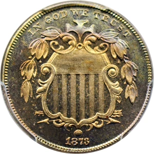 image for: 1873 5c PCGS/CAC Proof 64 CAM (Closed 3)