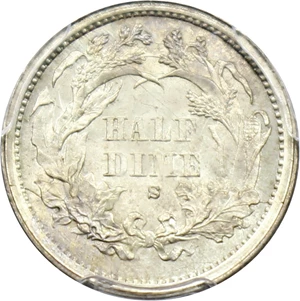 image for: 1871-S H10c PCGS MS66