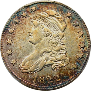 image for: 1822 25c PCGS AU53
