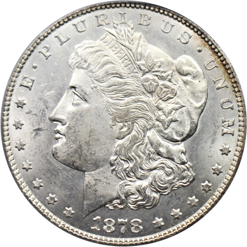 image for: 1878 7/8TF $1 PCGS MS62 (Strong, VAM-36, 7/4)