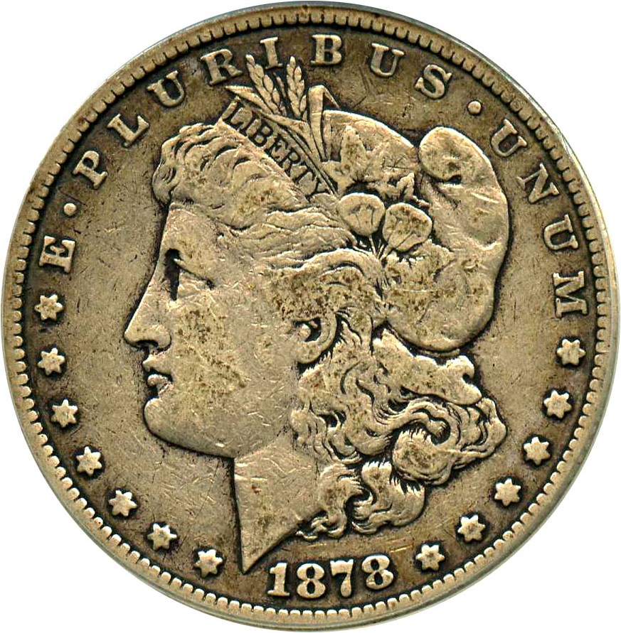 image for: 1878-S $1 PCGS F15 (VAM-26, Long Arrow Shaft)