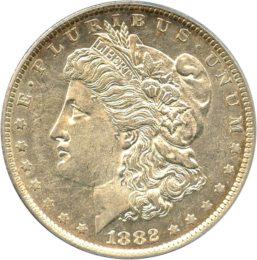image for: 1882-O $1 PCGS AU55 (VAM-4, O/S, EDS)