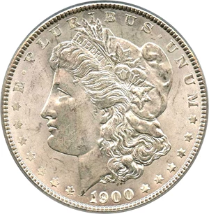 image for: 1900 $1 PCGS MS64 (VAM-18, Two Olive Rev)