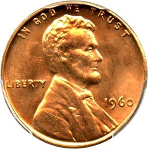 image for: 1960 1c PCGS MS66 RD (Small Date)