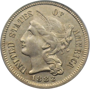 image for: 1883 3cN PCGS MS62