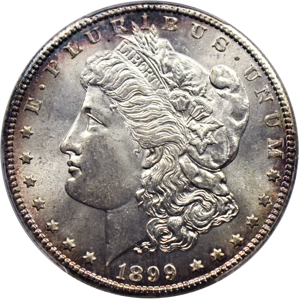 image for: 1899-S $1 PCGS MS65 (VAM-7, Doubled Date)