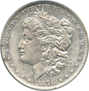 image for: 1878-S $1 PCGS AU50 (VAM-22, Doubled Rib)