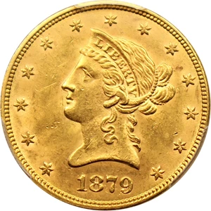 image for: 1879 $10 PCGS MS63