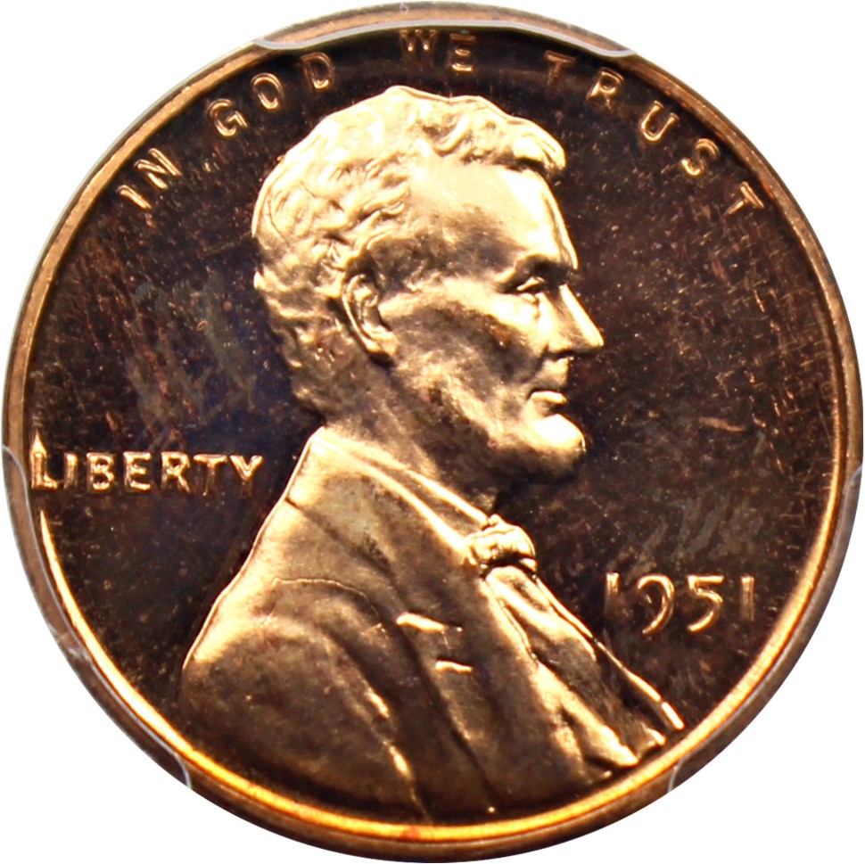 image for: 1951 1c PCGS Proof 64 RD CAM