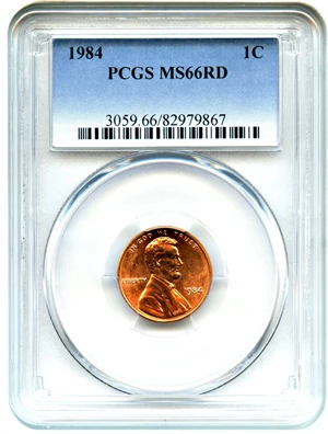 image for: 1984 1c PCGS MS66 RD