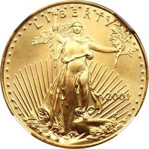 image for: 2001 Gold Eagle $10 NGC MS69