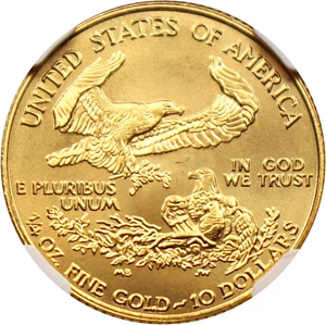 image for: 1995 Gold Eagle $10 NGC MS69