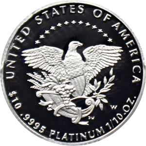image for: 2005-W Platinum Eagle $10 PCGS Proof 69 DCAM