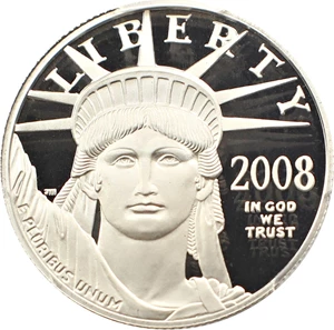 image for: 2008-W Platinum Eagle $50 PCGS Proof 69 DCAM