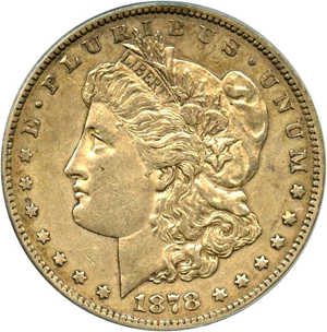 image for: Top 100 VAM: 1878-S $1 PCGS/CAC XF45 (VAM-27, Long Arrow Shaft)