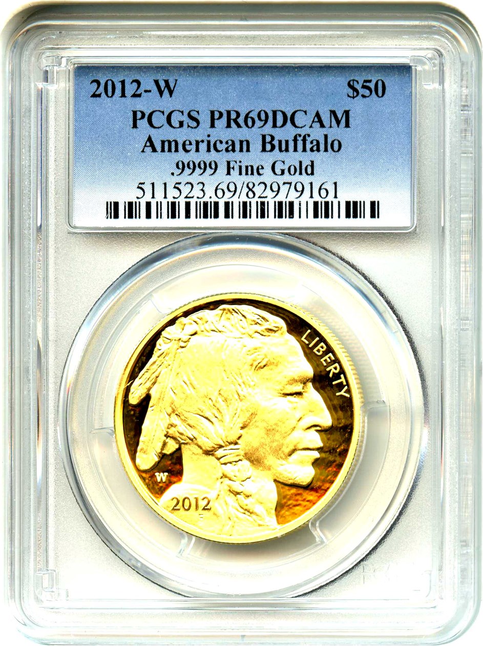 image for: 2012-W American Buffalo $50 PCGS Proof 69 DCAM