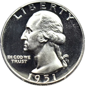 image for: 1951 25c PCGS Proof 66 CAM