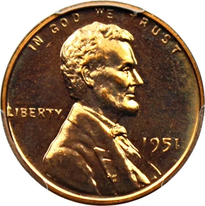 image for: 1951 1c PCGS Proof 64 RD