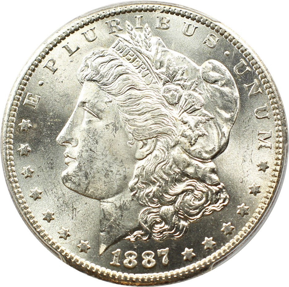 image for: 1887-S $1 PCGS/CAC MS64 (VAM-2, S/S)