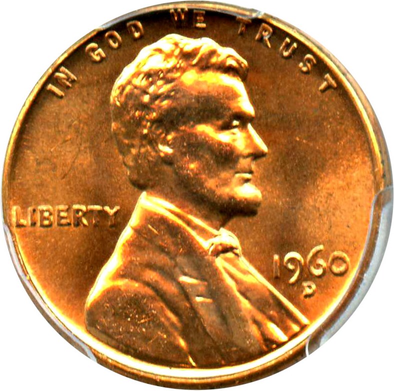 image for: 1960-D 1c PCGS MS66 RD (Large Date)