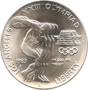 image for: 1983-S Olympic $1 PCGS MS69