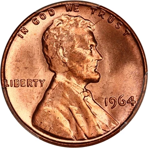 image for: 1964 1c PCGS MS65 RD