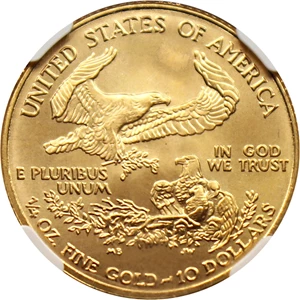 image for: 2001 Gold Eagle $10 NGC MS69