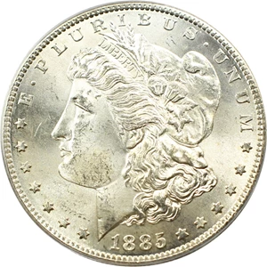 image for: Top 100 VAM: 1885-S $1 PCGS/CAC MS64 (VAM-6, S/S)