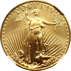image for: 2001 Gold Eagle $10 NGC MS69