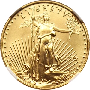 image for: 1995 Gold Eagle $10 NGC MS69