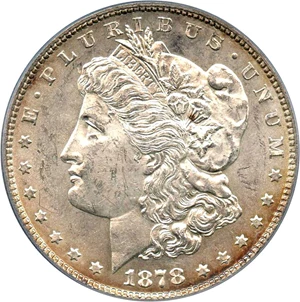 image for: Top 100 VAM: 1878 7TF $1 PCGS/CAC MS63 (Reverse of 1878, VAM-45, Dbl Talons)