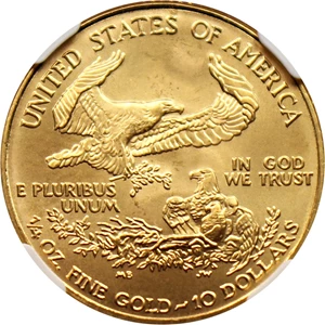 image for: 2001 Gold Eagle $10 NGC MS69