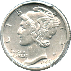 image for: 1918 10c PCGS AU50