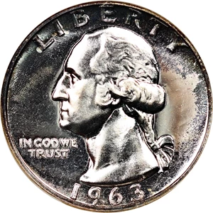 image for: 1963 25c NGC Proof 68 (OH)