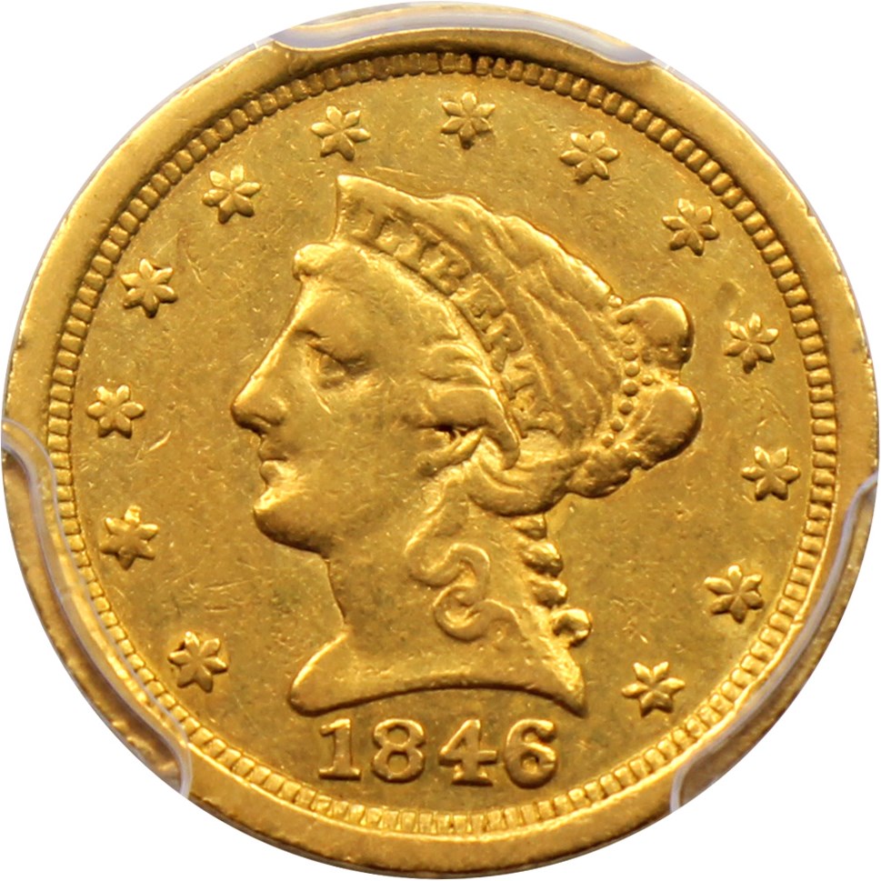 image for: 1846-O $2 1/2 PCGS VF35