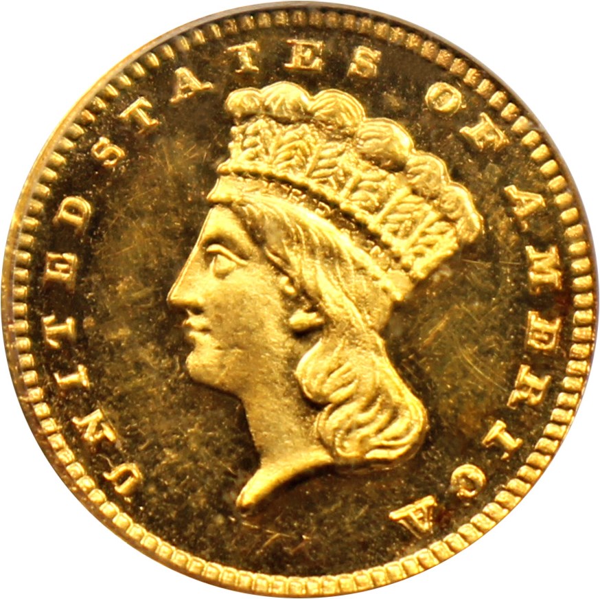 image for: 1887 G$1 PCGS/CAC Proof 63 CAM